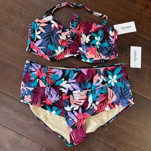 Swimsuits For All Tropical Floral Bikini